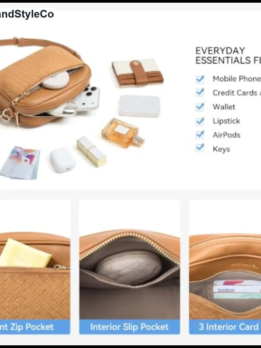 Small Crossbody Bag RFID Vegan Leather Purse Women's Handbag Suede